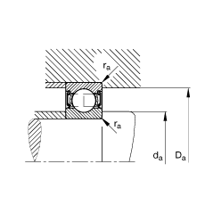 S S6301-2RSR, (j) DIN 625-1 ˜ʵҪߴ, ͸goɂ(c)ܷ