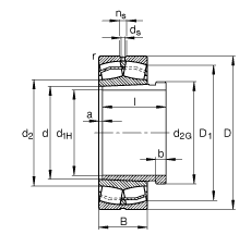 {(dio)ĝLS 23224-E1A-K-M + AHX3224A, (j) DIN 635-2 (bio)(zhn)Ҫߴ, F׺ж